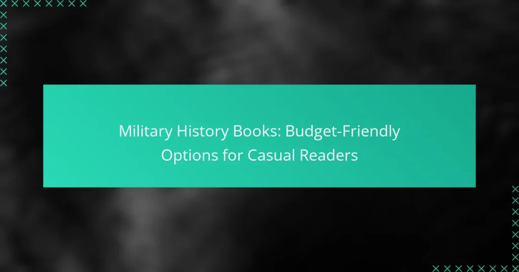 Military History Books: Budget-Friendly Options for Casual Readers
